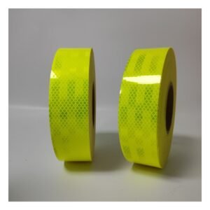 Fluorescent yellow reflective tape rolls for vehicle marking