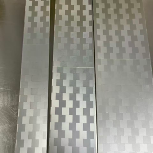 Metallized reflective tape material samples