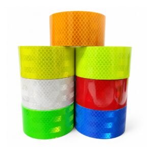 Multicolor reflective tape roll range