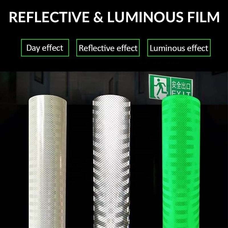 Photoluminescent Reflective PVC Film for Emergency and Stair Safety — product detail