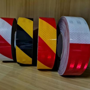 Slant stripe reflective warning tape color and pattern range