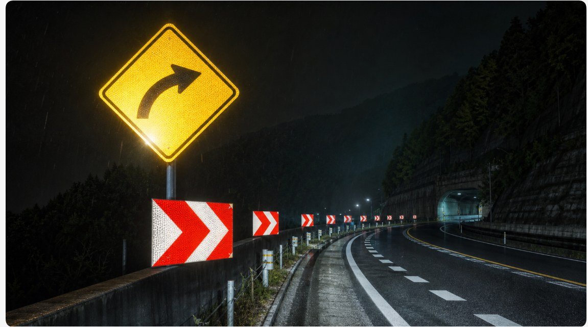 Grade 2 Microprismatic Reflective Sheeting for Road Traffic Signs — Application scene 4