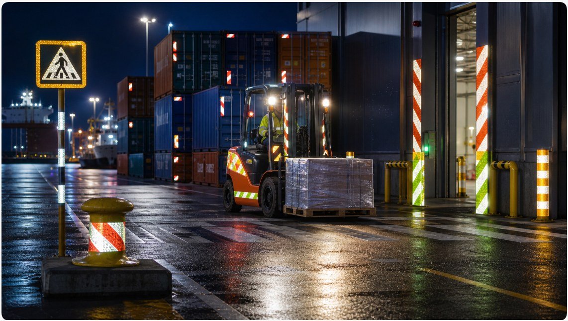 Grade 2 Microprismatic Reflective Sheeting for Road Traffic Signs — Application scene 6