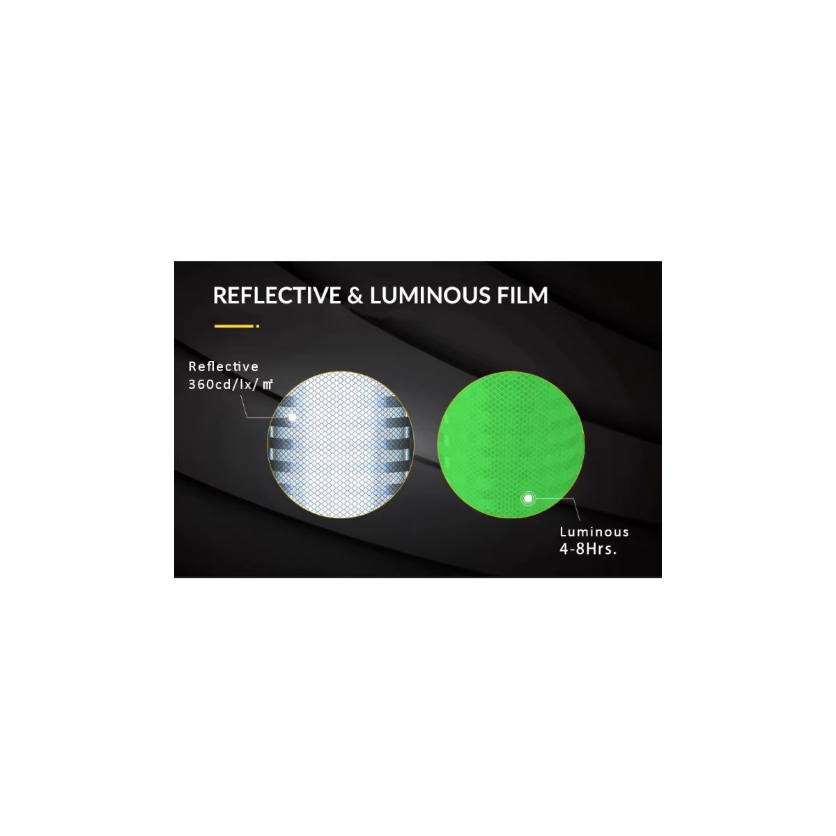 Photoluminescent Reflective PVC Film for Emergency and Stair Safety — Product detail view 3