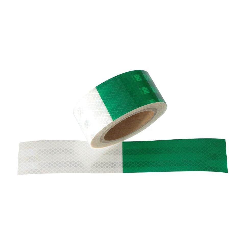 Alternating Green and White Sections