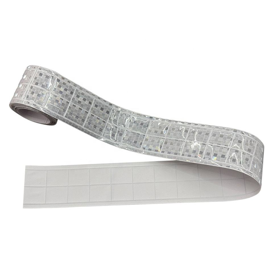 White Reflective Tape Detail