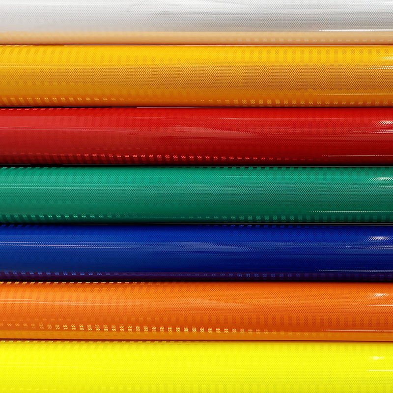 PET honeycomb prismatic self-adhesive film