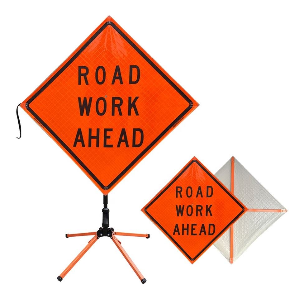 Road Work Ahead Sign