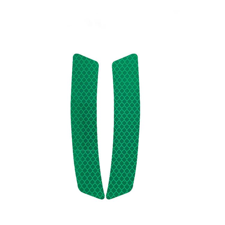 Green Curved Decal Pair