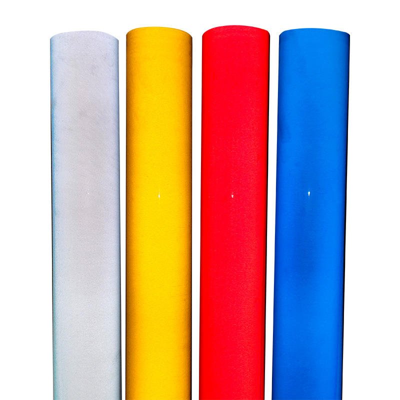 White, yellow, red and blue PMMA engineering grade glass-bead reflective film rolls