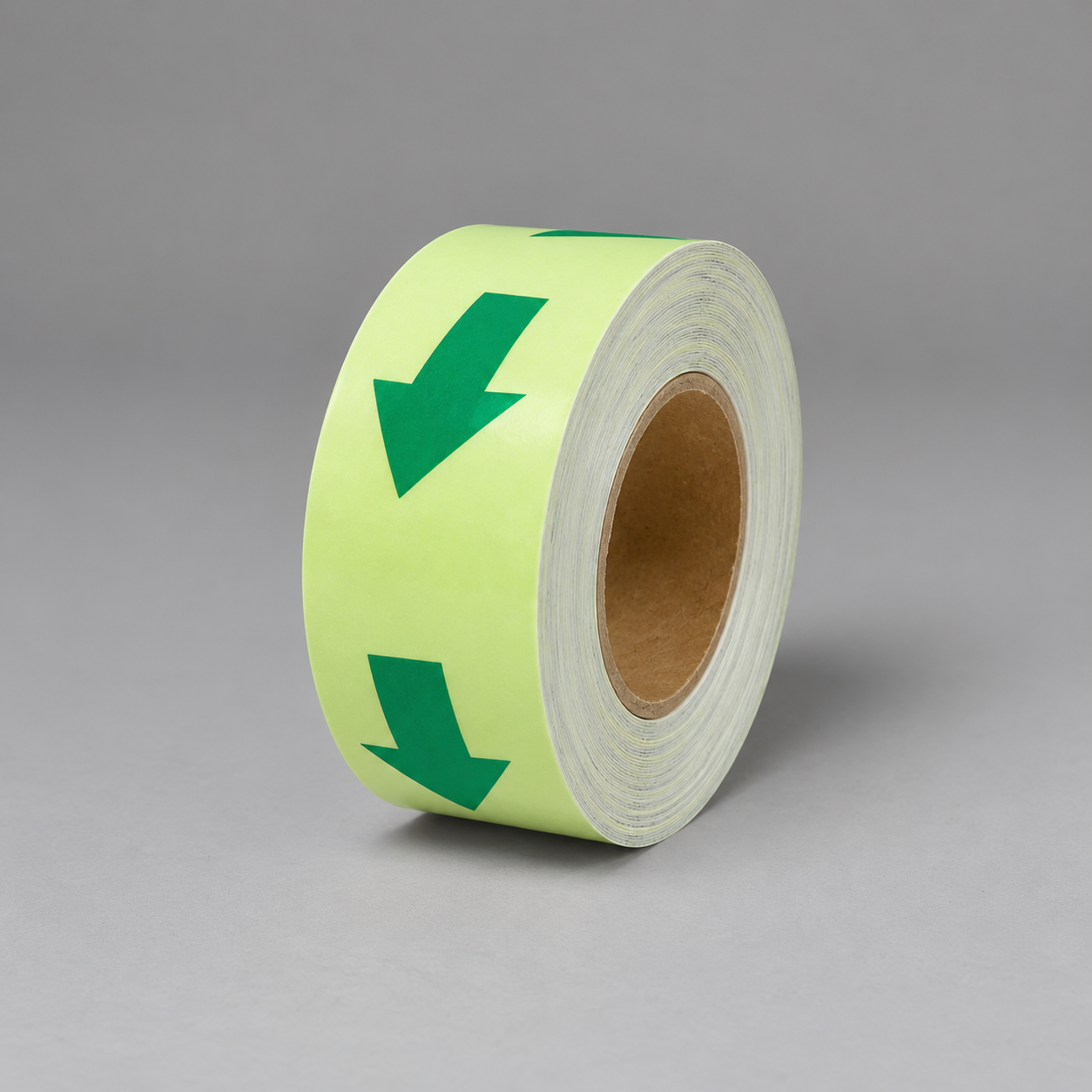 Green Arrows glow-in-the-dark tape roll