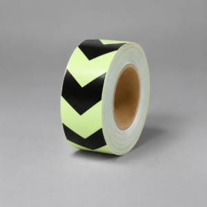 Black Chevrons glow-in-the-dark tape roll
