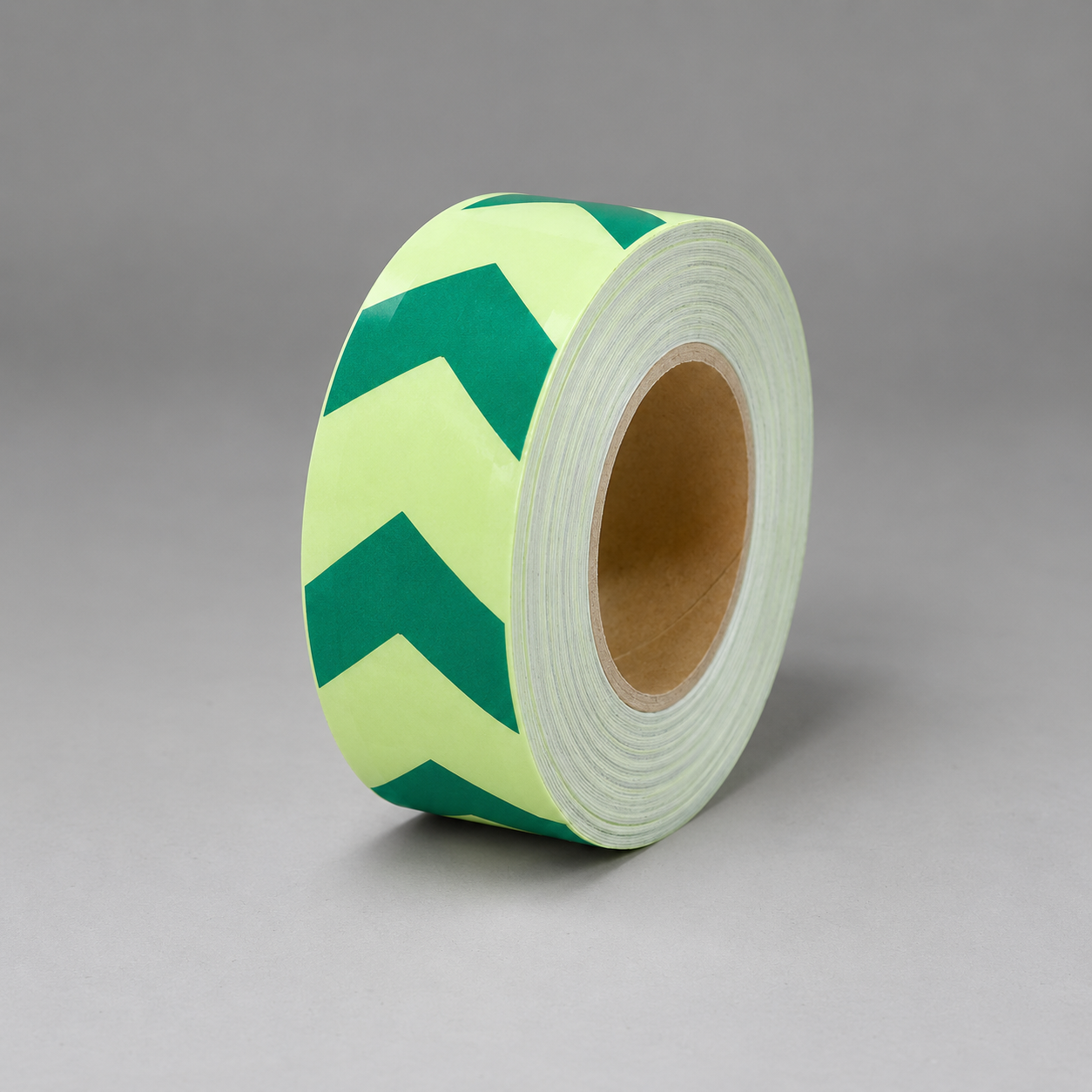 Green Chevrons glow-in-the-dark tape roll