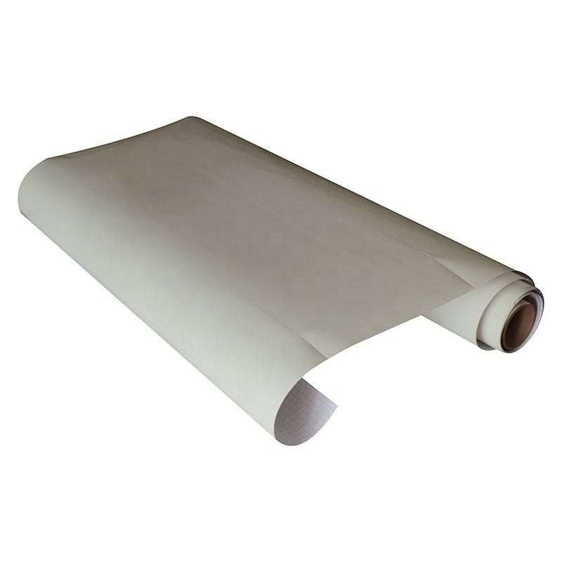 Unrolled plain photoluminescent vinyl film