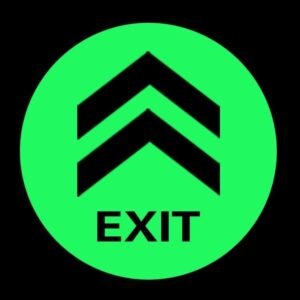 PET or PVC Luminous EXIT and Warning Tape — product detail