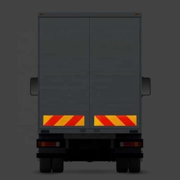 Diagonal Red and Yellow Reflective Vehicle Marker Panels — product detail