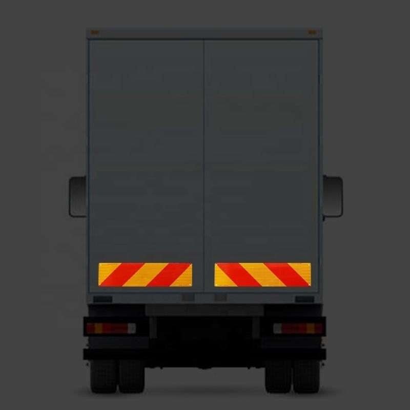 Diagonal Red and Yellow Reflective Vehicle Marker Panels — product detail