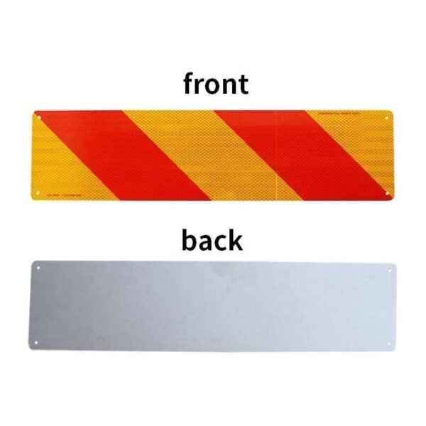 Diagonal Red and Yellow Reflective Vehicle Marker Panels — product detail