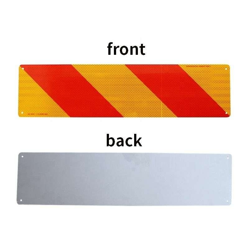 Diagonal Red and Yellow Reflective Vehicle Marker Panels — product detail