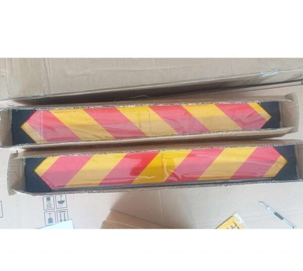 Diagonal Red and Yellow Reflective Vehicle Marker Panels — product detail
