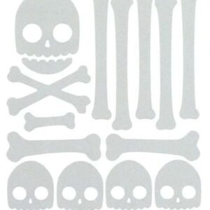 Reflective Skull and Crossbones Sticker Kits — product detail