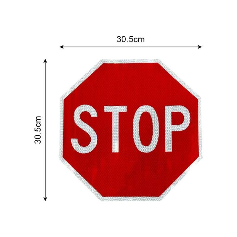 Octagonal Reflective STOP Sign Stickers — product detail