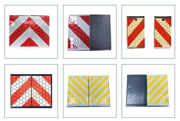 440 × 260 mm Reflective Tail Lift Marking Flags — product detail