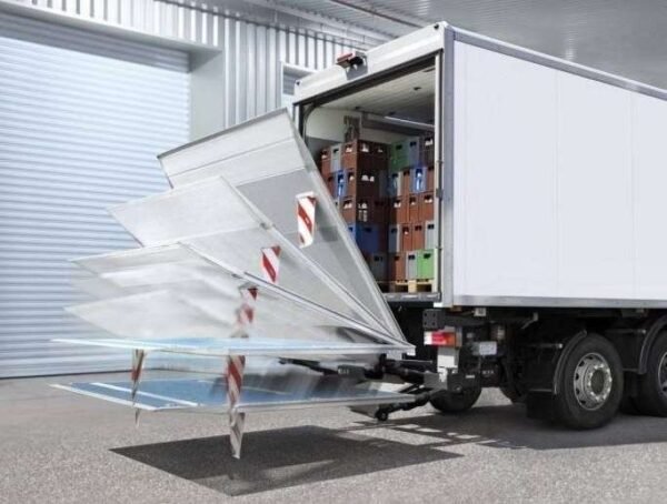 Yellow and White Reflective Tail Lift Warning Flags — product detail