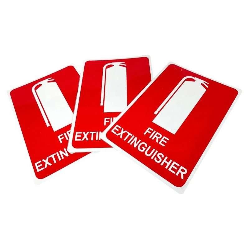 Custom Printed PVC Fire Extinguisher Signs — product detail