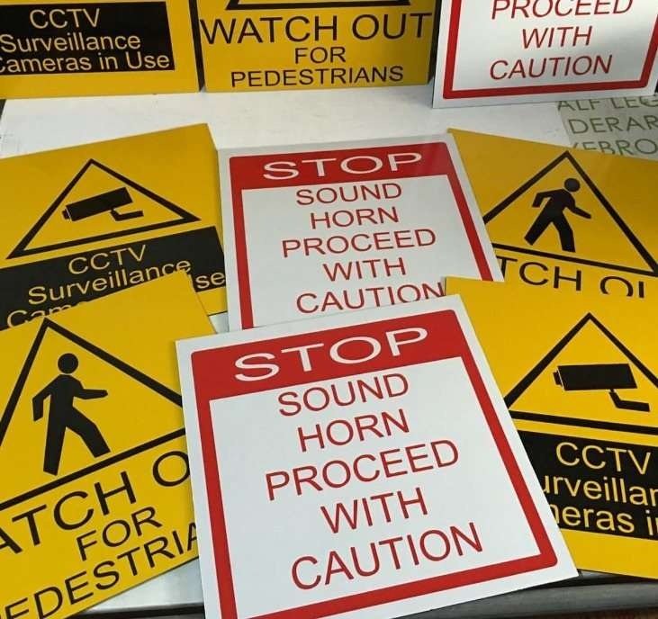 Custom Printed PVC Fire Extinguisher Signs — product detail