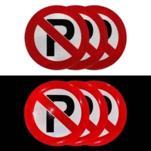 Reflective No Parking Stickers for Traffic Cones — product detail