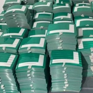 Green and White Reflective L Driver Stickers — product detail