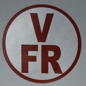 V-FR truss identification sign with fine reflective surface