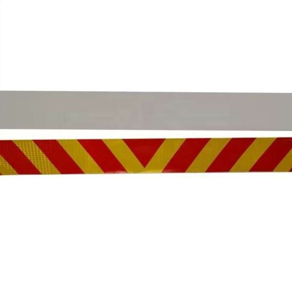 Chevron reflective strip front and plain backing view
