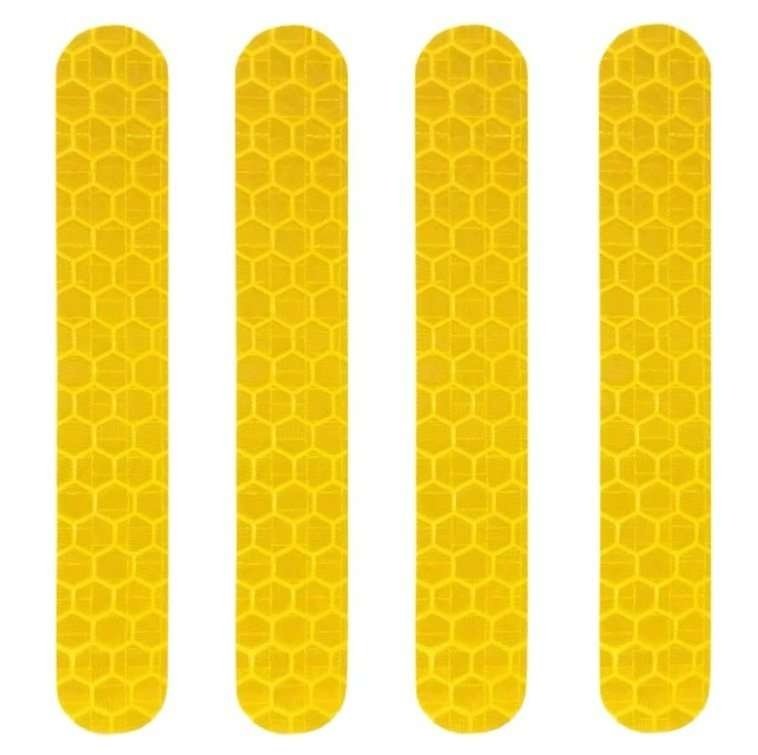 20-Piece Yellow Reflective Sticker Set for Electric Scooters — product detail