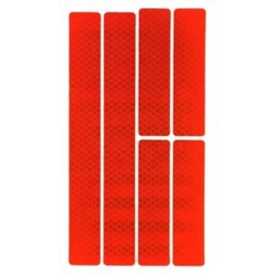 Custom reflective arrow and strip die-cut design reference