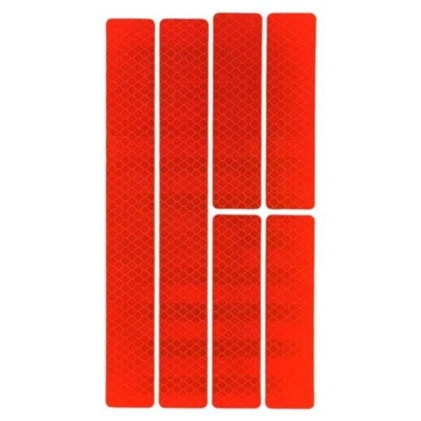 Custom reflective arrow and strip die-cut design reference