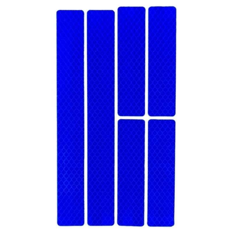 Six-Strip Reflective Bicycle and Helmet Sticker Kits — product detail