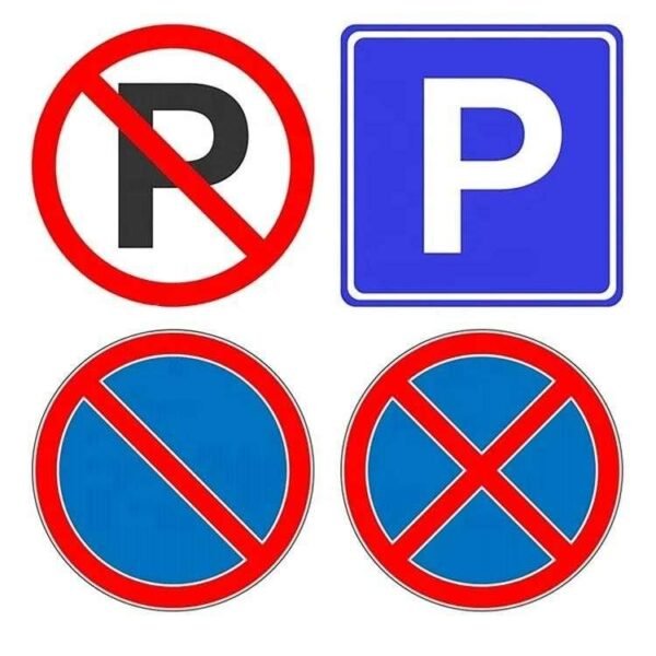 Parking and parking restriction symbol artwork options