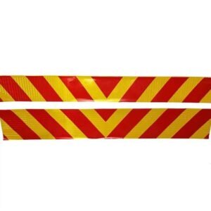 Red-Border Yellow Reflective Rear Marker Panels — product detail