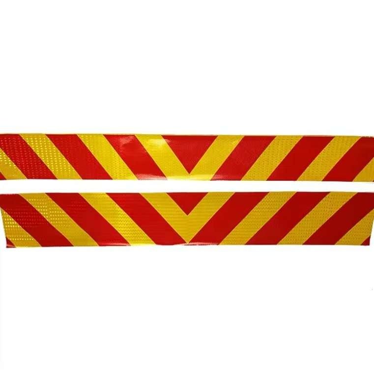 Red-Border Yellow Reflective Rear Marker Panels — product detail