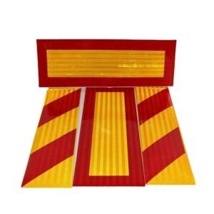 Red-Border Yellow Reflective Rear Marker Panels — product detail