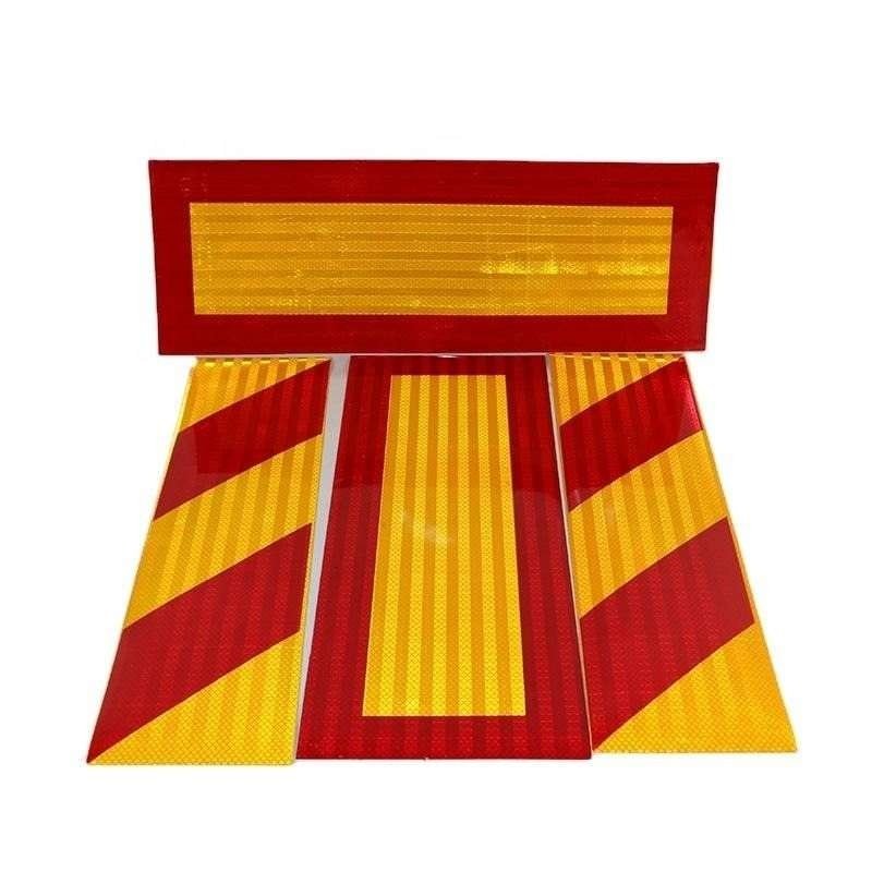Red-Border Yellow Reflective Rear Marker Panels — product detail