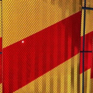 Red-Border Yellow Reflective Rear Marker Panels — product detail
