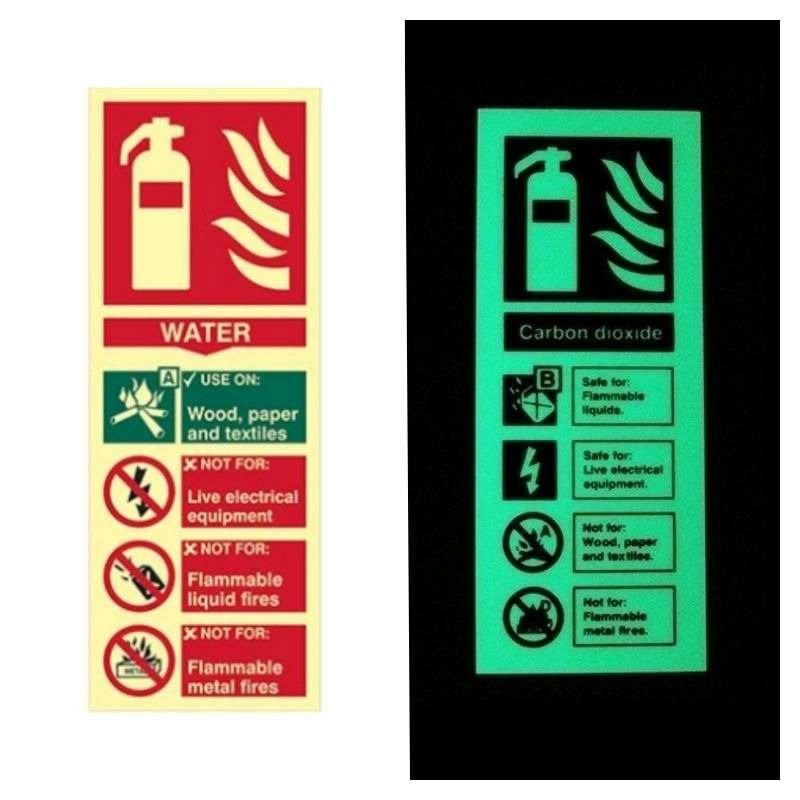 Photoluminescent Fire Extinguisher and Exit Signs — product detail