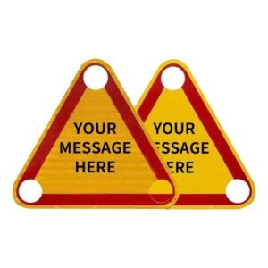 Reflective Aluminum Triangle Roadwork Warning Sign — product detail