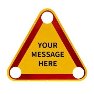 Reflective Aluminum Triangle Roadwork Warning Sign — product detail