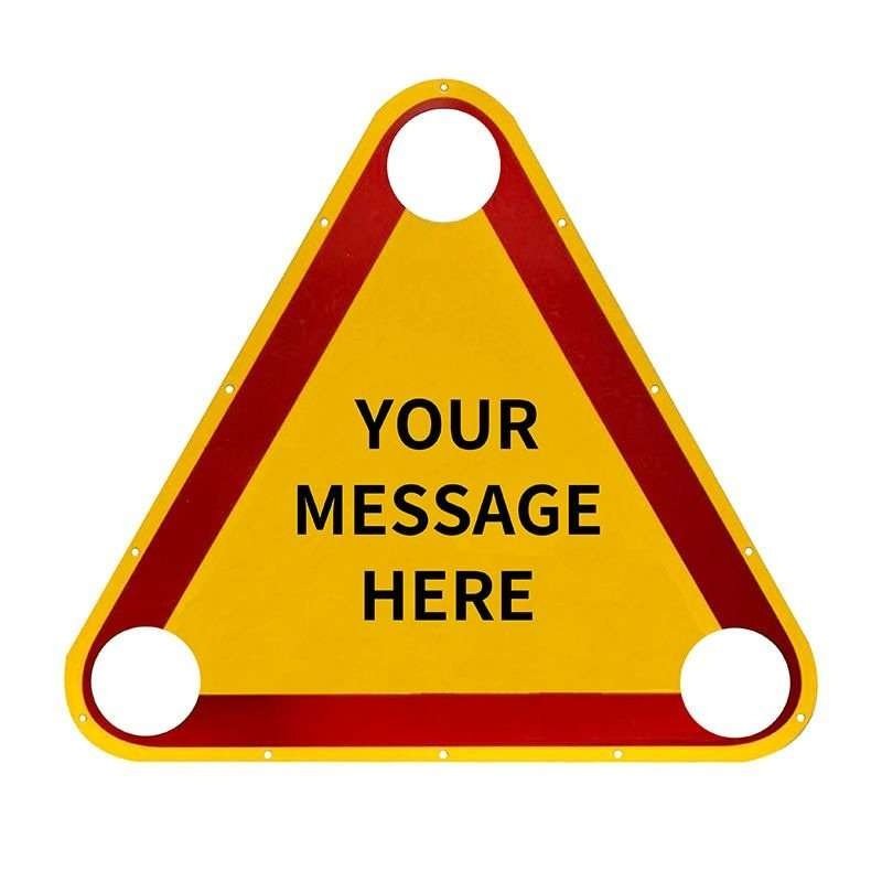 Reflective Aluminum Triangle Roadwork Warning Sign — product detail