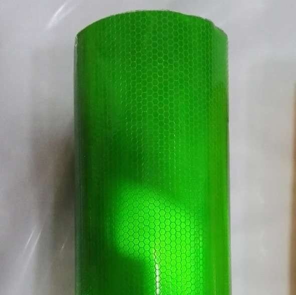 Green PVC Honeycomb Self-Adhesive Reflective Vinyl — product detail