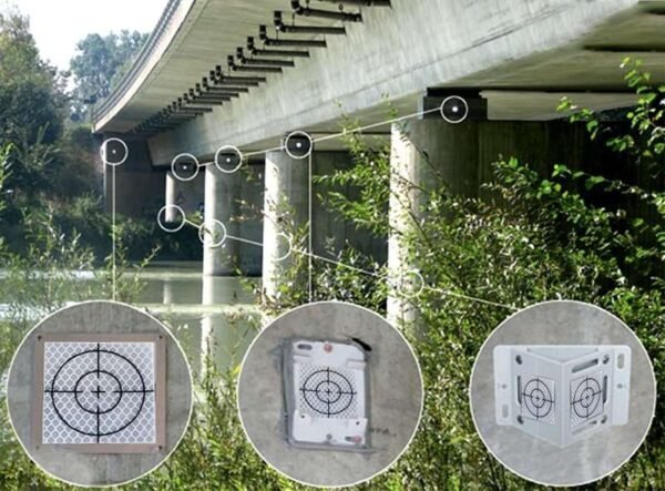 White Crosshair Reflective Survey Targets in Multiple Sizes — product detail
